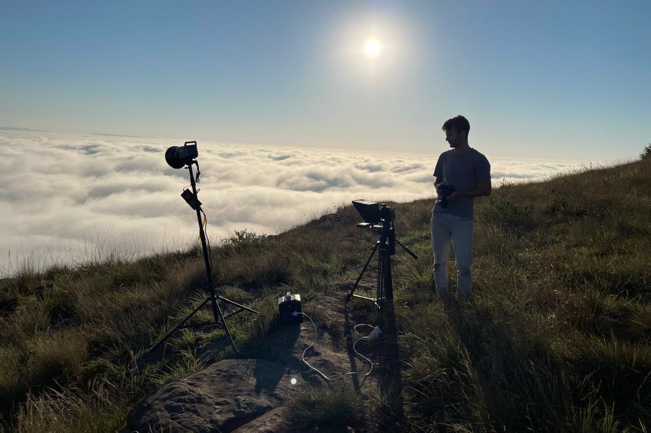 A sunrise shoot on a ridge above the cloud line