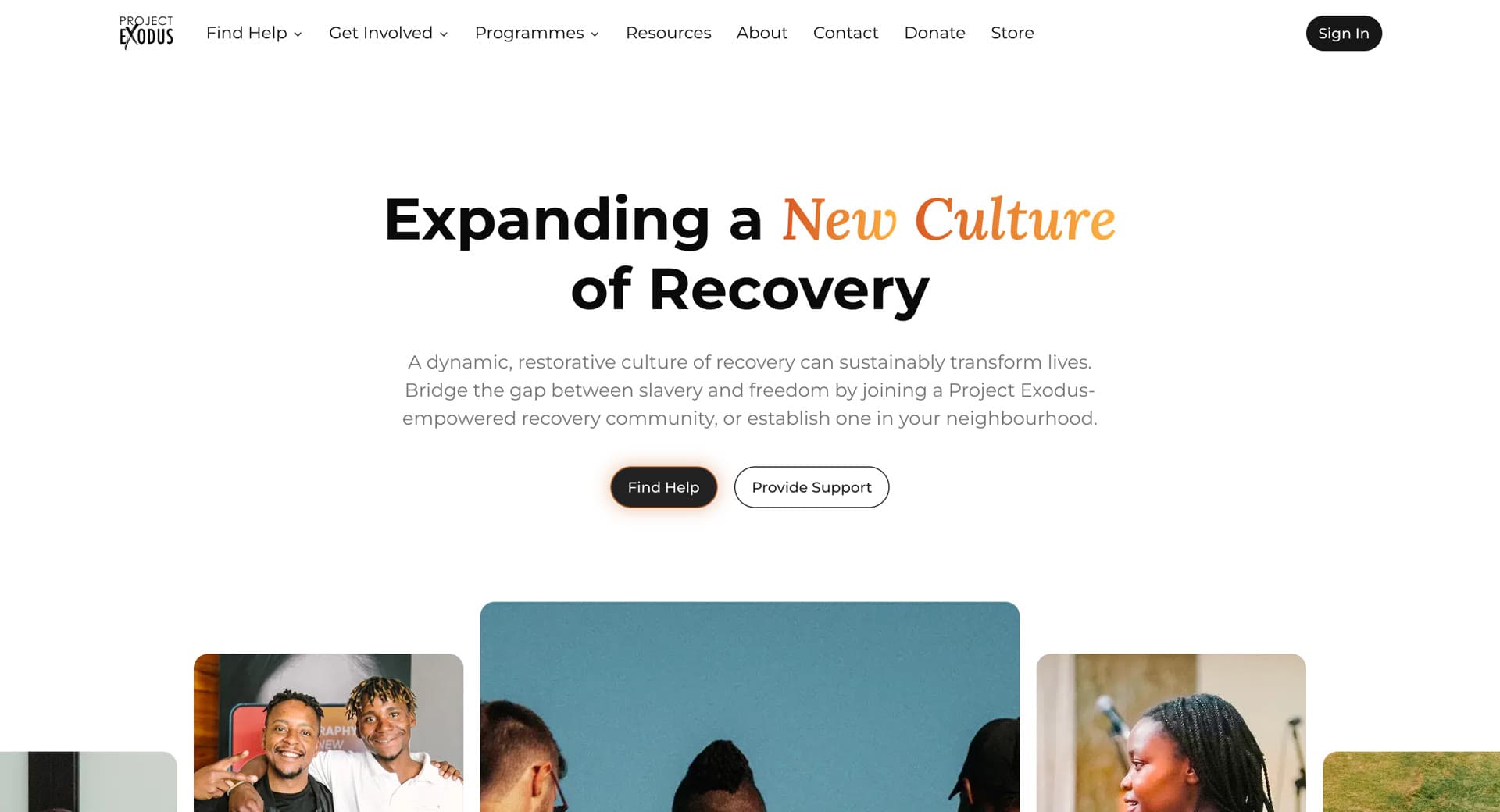 The rebuilt homepage, live
